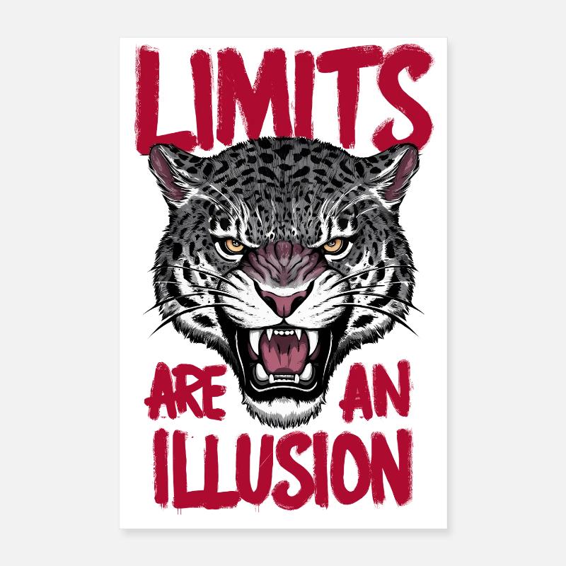 Les limites sont une illusion Poster 40 x 60 cm