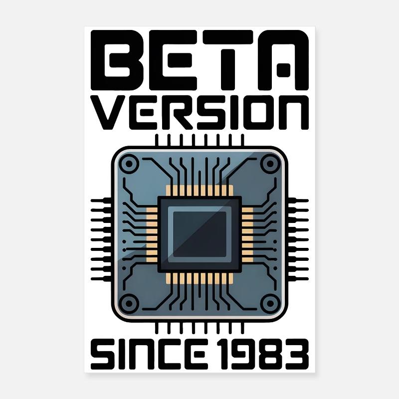 Futuristic microchip screen design Poster 16" x 24" (40x60 cm)