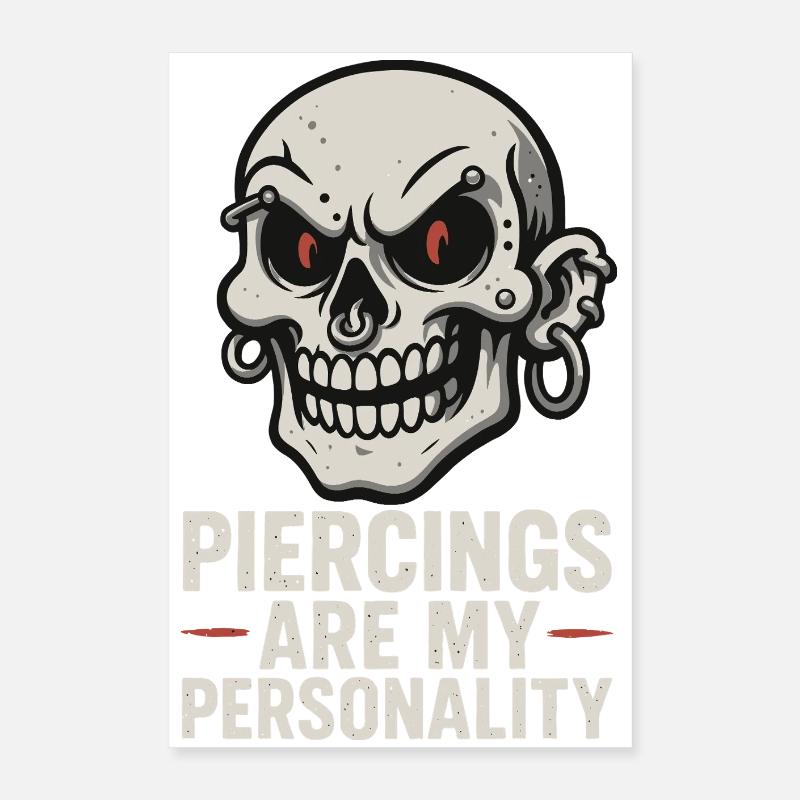 Piercing Addict Body Mod Enthusiast Poster 16" x 24" (40x60 cm)