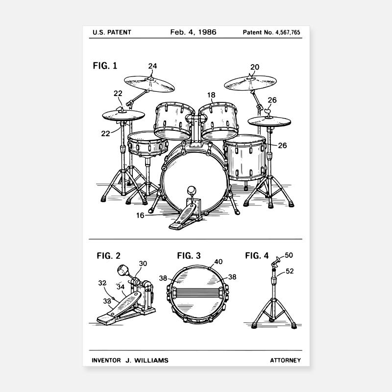 Plan de batterie Poster 40 x 60 cm