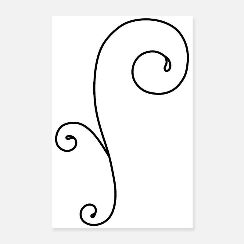 Whimsical Swirl Poster 16" x 24" (40x60 cm)
