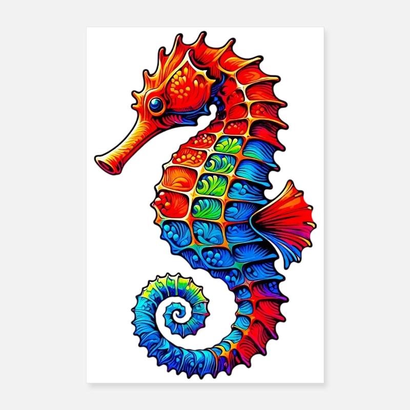 Seepferdchen Poster 40x60 cm