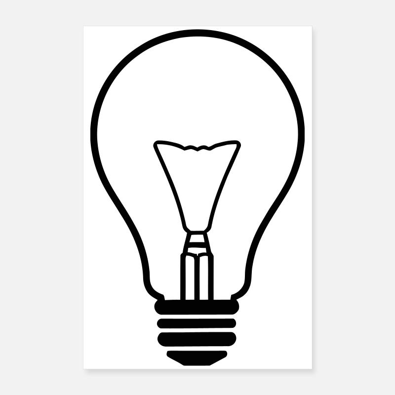 Illuminating Creative Lightbulb Design Poster 16" x 24" (40x60 cm)