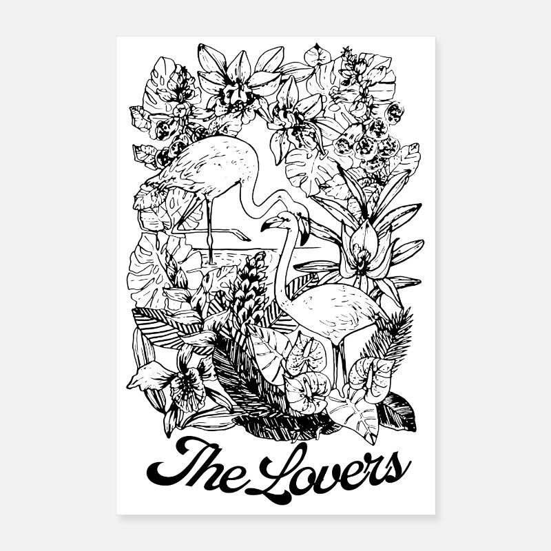LES AMOUREUX Poster 40 x 60 cm