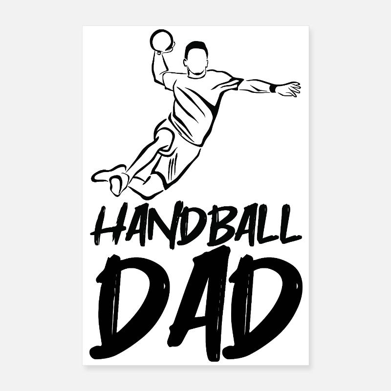 Handball player dad Poster 16" x 24" (40x60 cm)