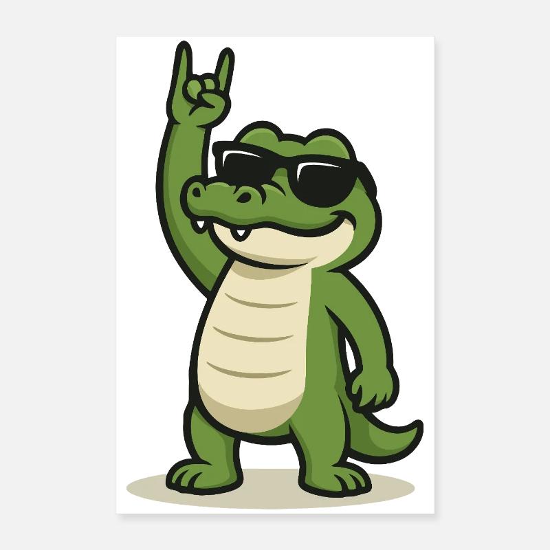 Croc à bascule Poster 40 x 60 cm