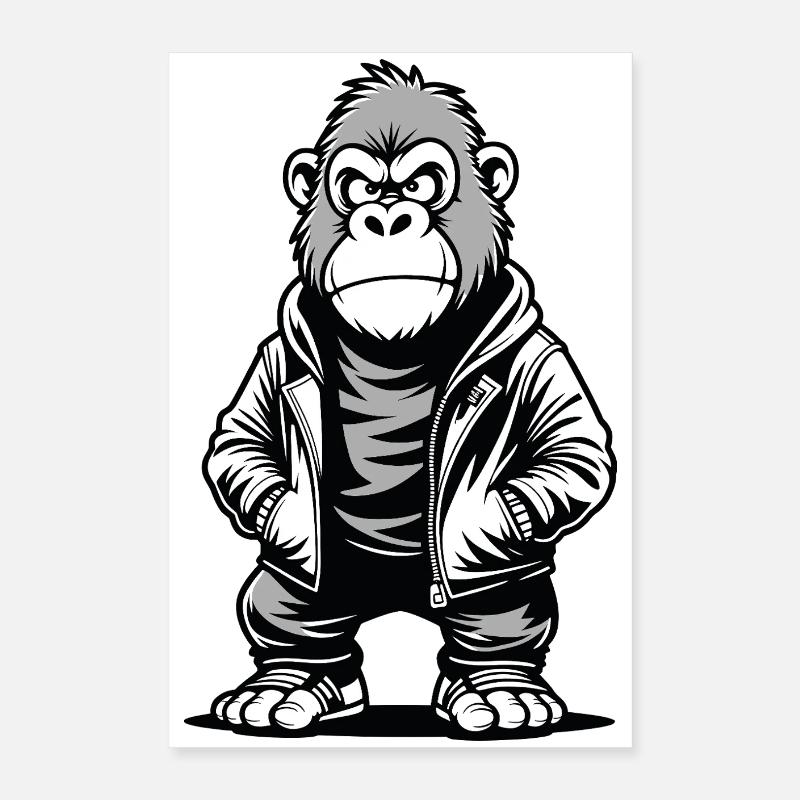 Gorilla Sweat Rebel Poster 40 x 60 cm