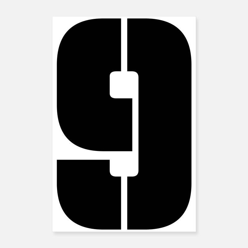 9 Poster 16" x 24" (40x60 cm)