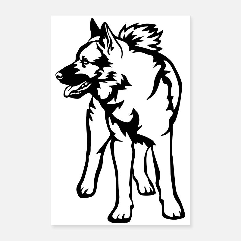 Norwegian Moose Dog Poster 16" x 24" (40x60 cm)