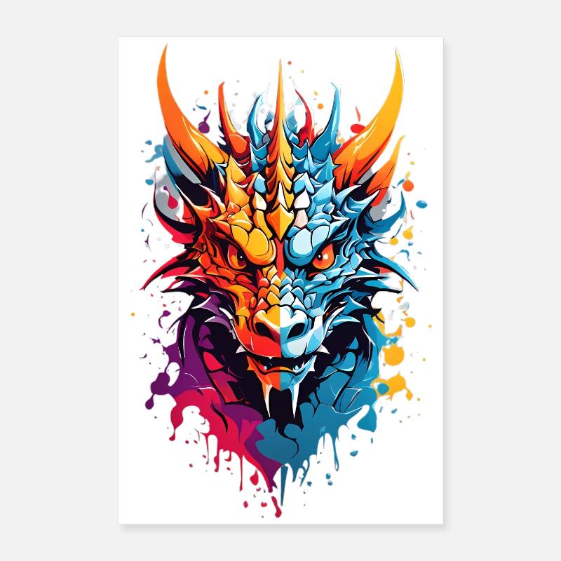 Cool Dragon Poster 40 x 60 cm
