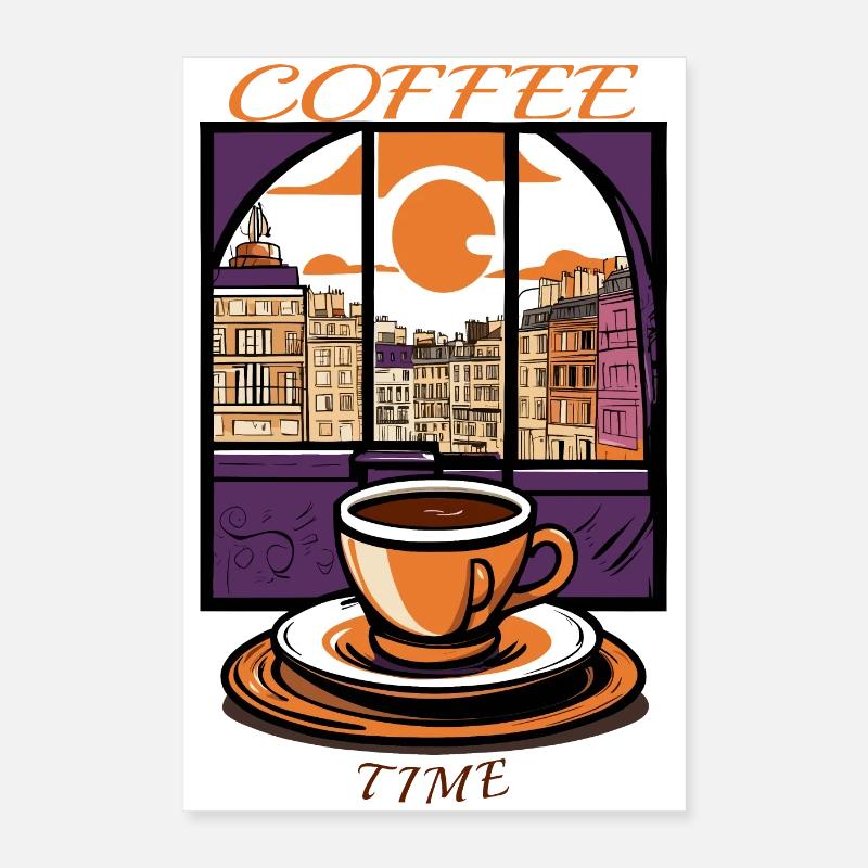 Kaffee Zeit Poster 40x60 cm