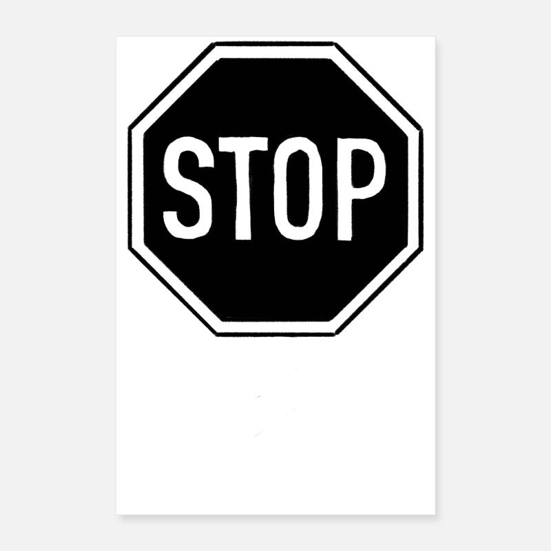 Panneau stop Poster 40 x 60 cm