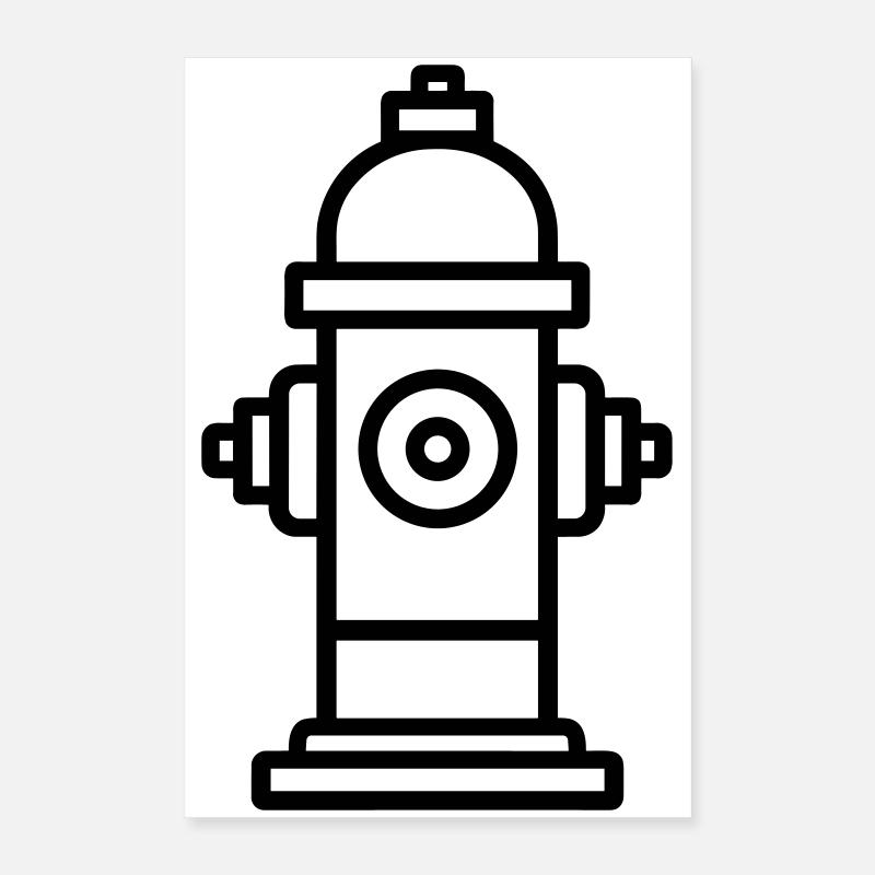 Fire hydrant Poster 16" x 24" (40x60 cm)