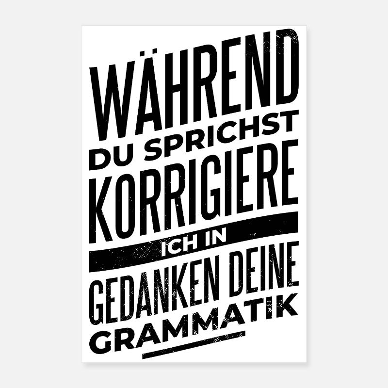 Lehrer Geschenk Poster 40x60 cm
