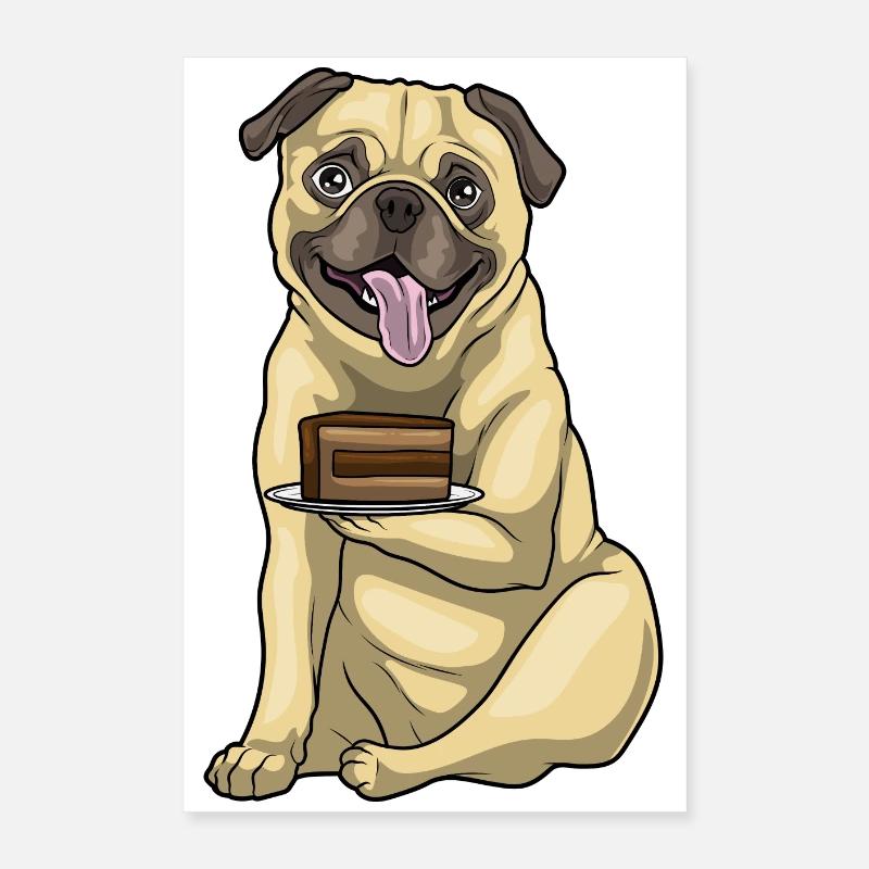 Gâteau Carlin Poster 40 x 60 cm