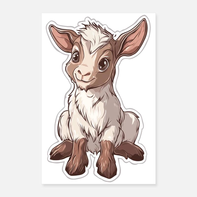 Ziege Poster 40x60 cm