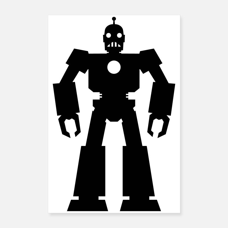 Robots – Technologie de l’IA Science-fiction Nerd Design Poster 40 x 60 cm