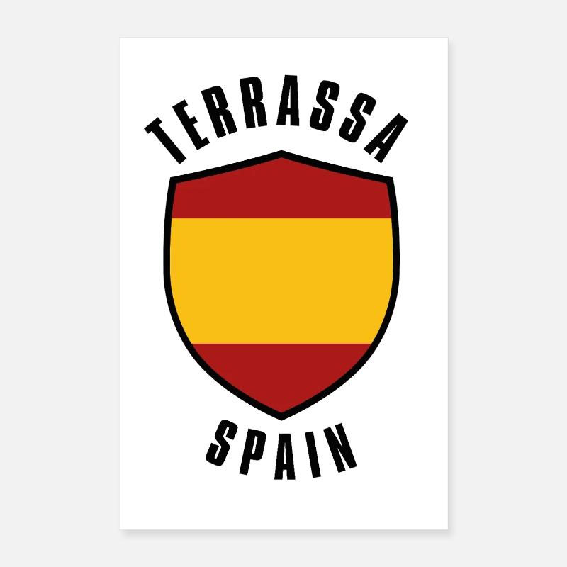 Termassa Spain Shield emblem in flag colour Poster 16" x 24" (40x60 cm)