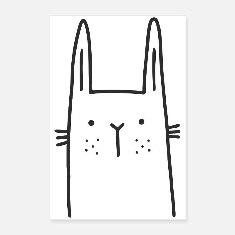 Lapin scandien tacheté Poster 40 x 60 cm