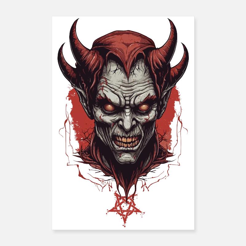 Diable démon de l'enfer Poster 40 x 60 cm
