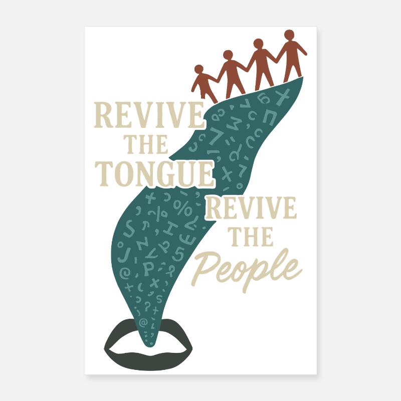 Indigenous Language Revitalization Native Speakers Poster 16" x 24" (40x60 cm)