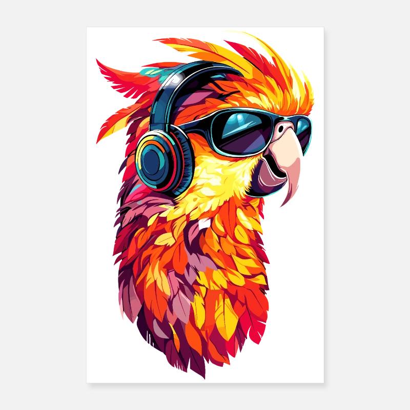 Parrot Macaw Parakeet Cockatoo Lover Parrots Poster 16" x 24" (40x60 cm)