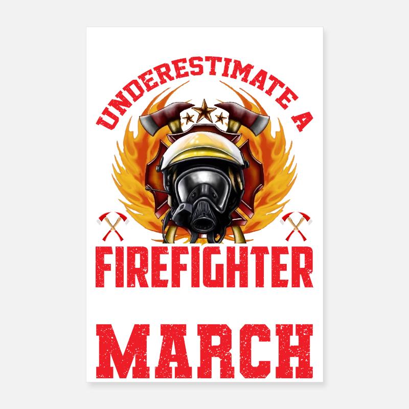 Marche d’anniversaire des pompiers Poster 40 x 60 cm