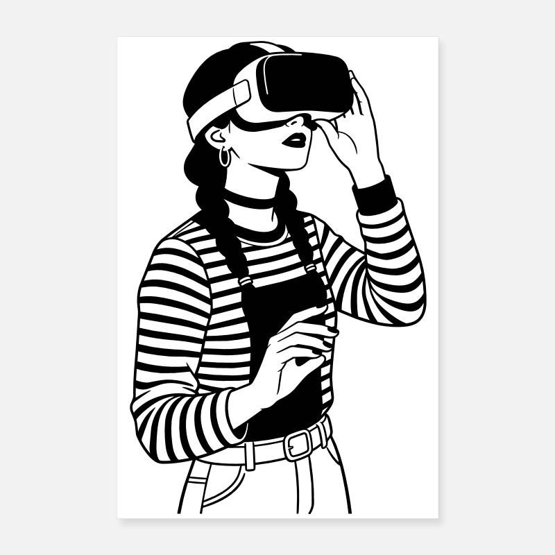 VR Gamer Poster 40x60 cm