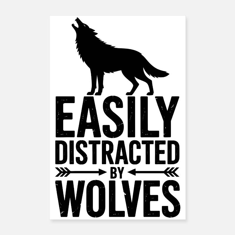 Paroles des loups Drôle de loup Don Poster 40 x 60 cm