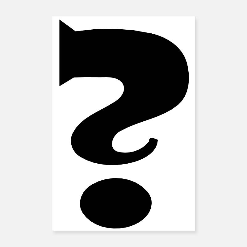 Fragezeichen Poster 40x60 cm