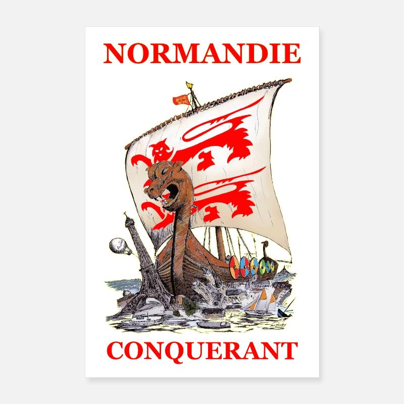 NORMANDIE CONQUERANT Louis RUNEMBERG © Adagp Poster 40 x 60 cm