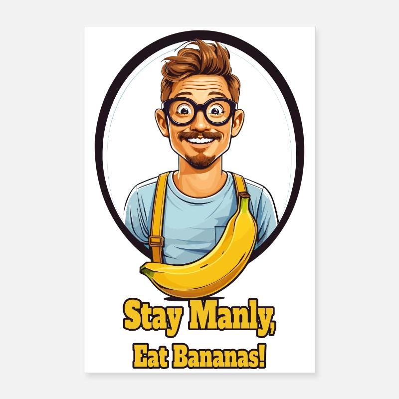 Banane da uomo Poster 40x60 cm