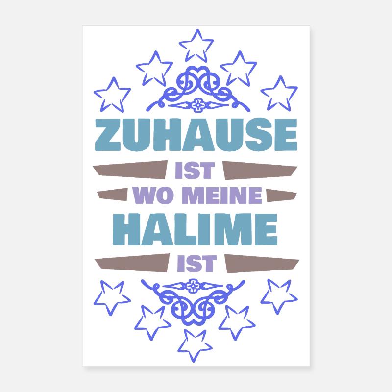 First name Halime Poster 16" x 24" (40x60 cm)