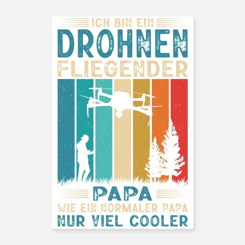 Drone Pilot Accessories Drone Pilot Drone Gift Poster 16" x 24" (40x60 cm)