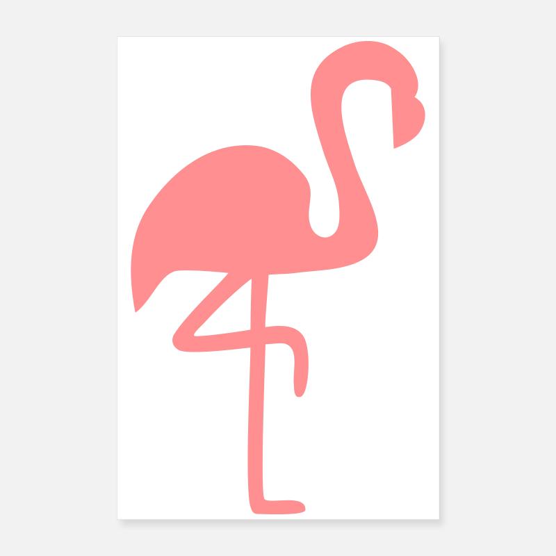 Flamingo Pink Tier Geschenk Poster 40x60 cm