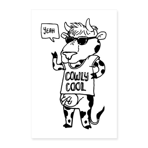 Cowly Cool - Poster 40 x 60 cm