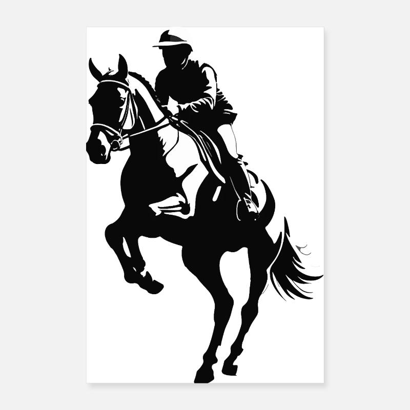 Équitation - Equine Desig Poster 40 x 60 cm