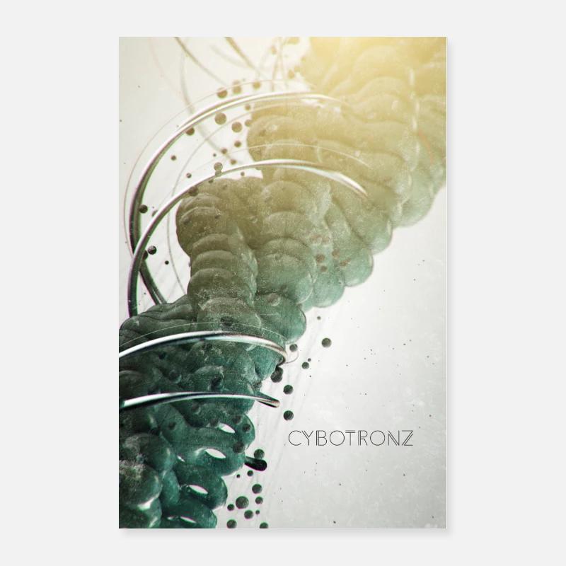 CYBOTRONZ - Poster 40x60 cm - Weiß