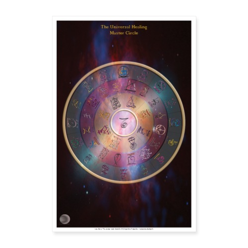 The Universal Healing Master Circle - Poster 40x60 cm