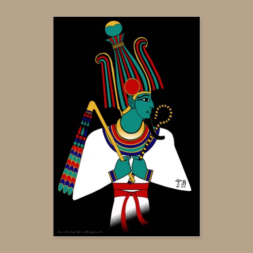 POSTER: Osiris, altägyptische Gottheit - Poster 40x60 cm