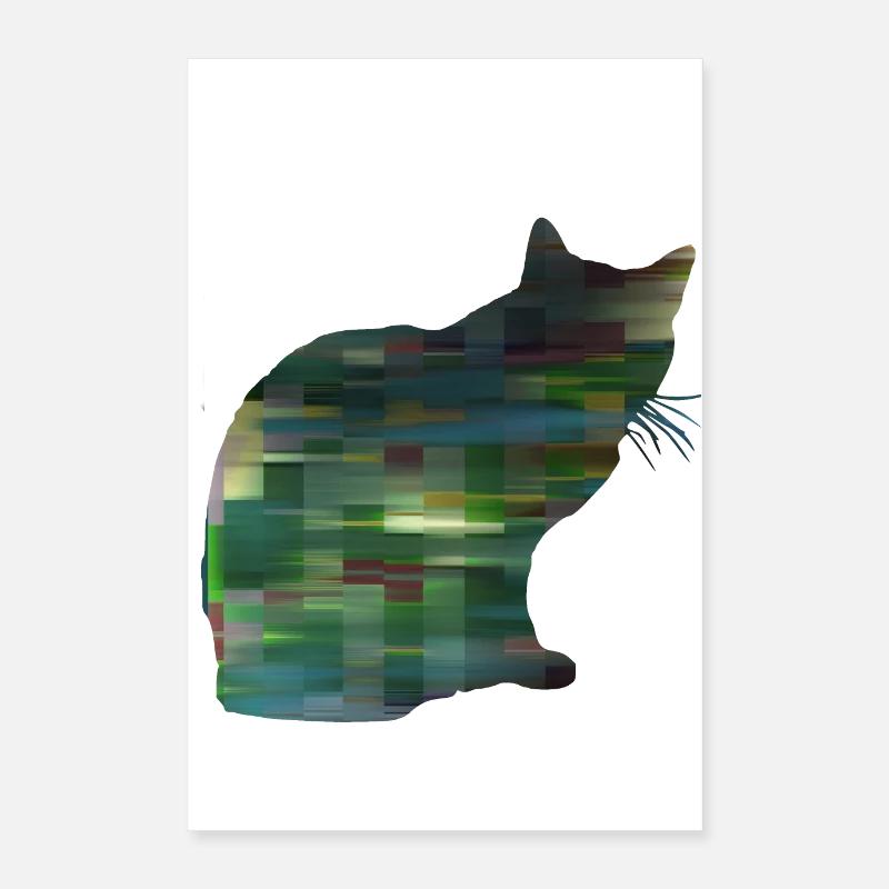 Cat patterned 1 Poster 16" x 24" (40x60 cm)