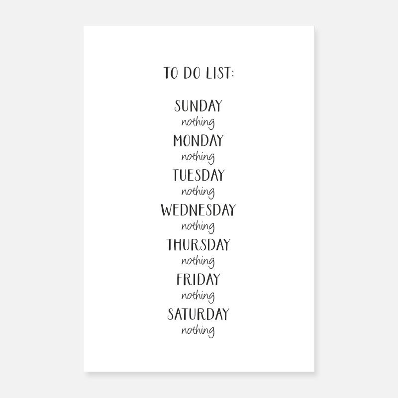Poster Fun To Do List For The Week 1 Poster 16" x 24" (40x60 cm)