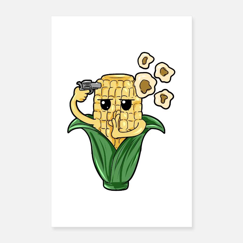 PopCorn maïs maïs cadeau suicide Poster 40 x 60 cm