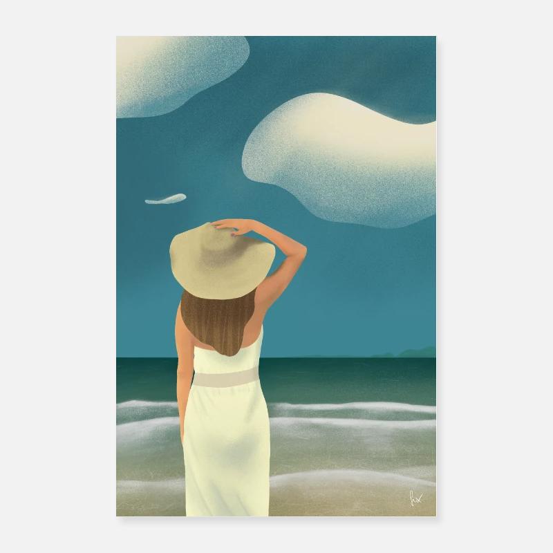 Sommerstrand Poster 40x60 cm