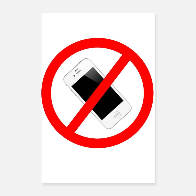 No Smartphone Poster 40 x 60 cm