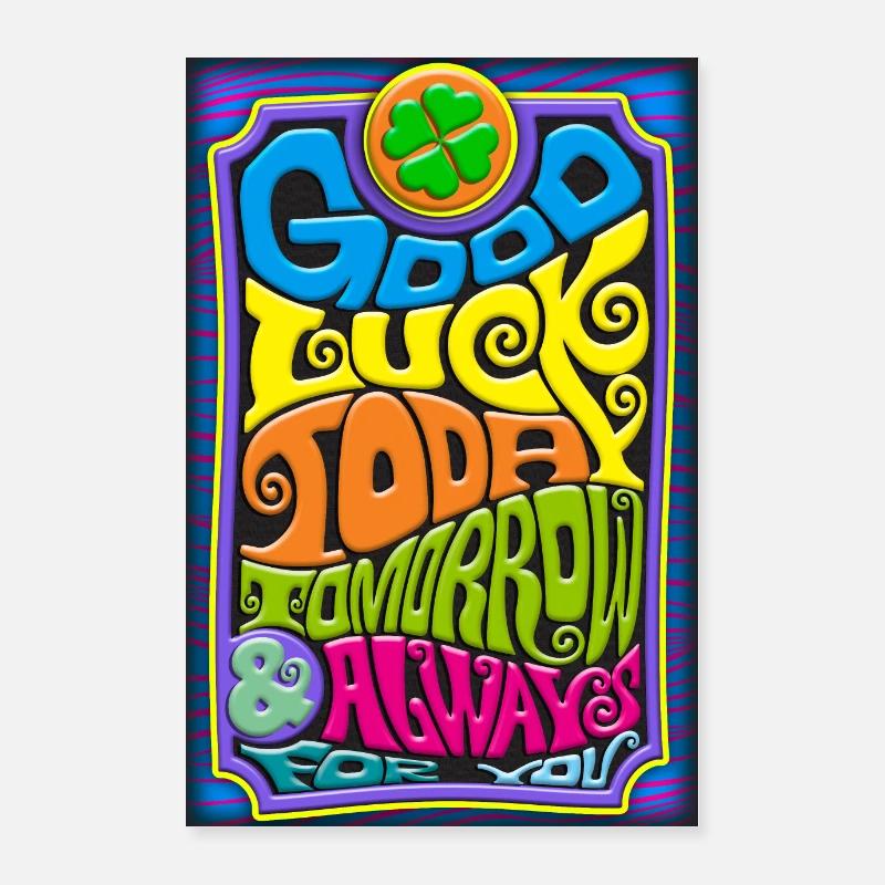 Affiche de bonne chance Poster 40 x 60 cm