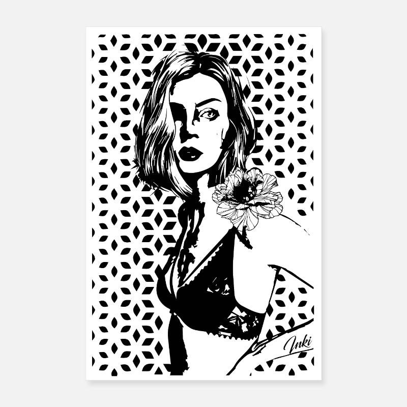 DERISION - Poster 40 x 60 cm - blanc