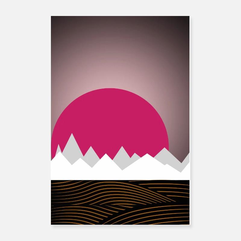 Minimal Landscape Poster 16" x 24" (40x60 cm)