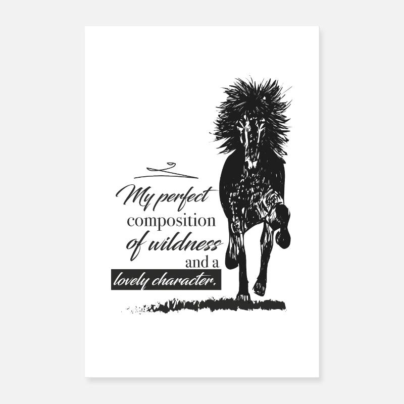 Ma composition parfaite - Chevaux islandais Poster 40 x 60 cm