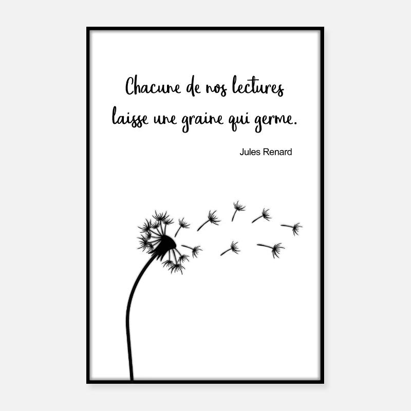 Citation de Jules Renard Poster 40 x 60 cm
